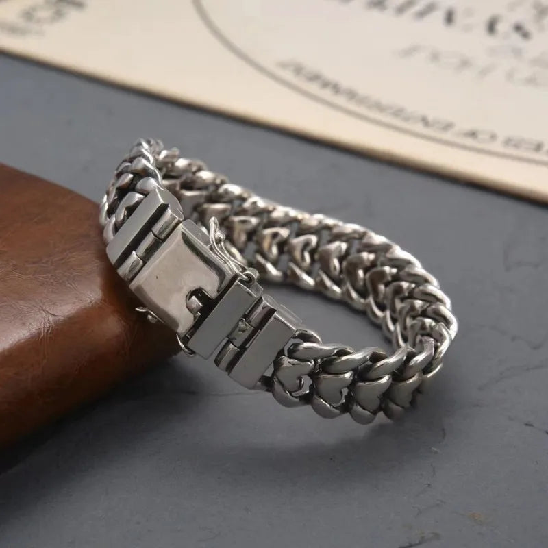 Silver Personalized Style Fashionable Bracelet Men's