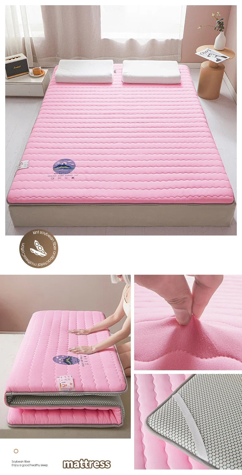 Knitted Skin-friendly Cotton Mattress Household Antibacterial and Mite-free Mattress Student Dormitory Thickened Sleeping Mat