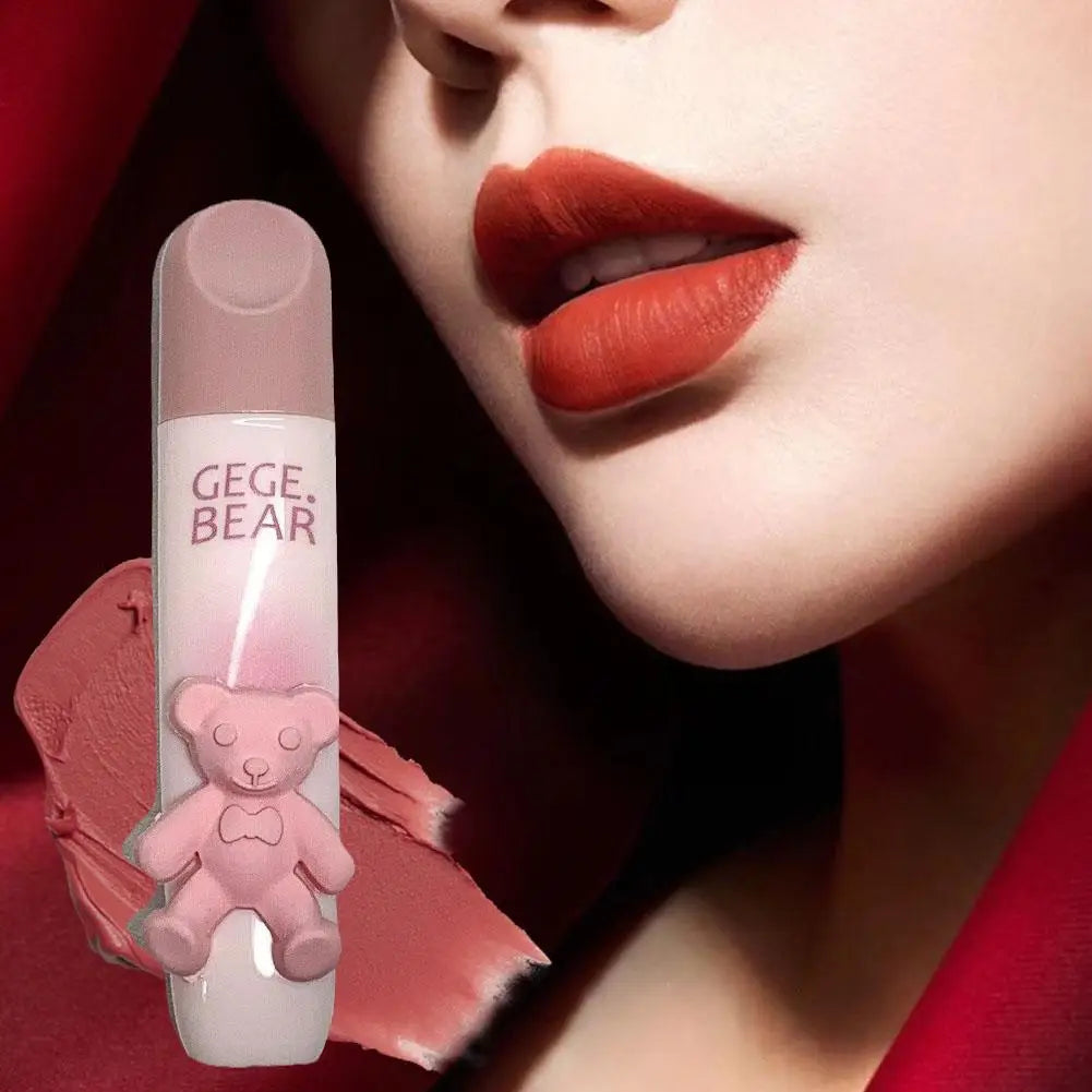 Little Bear Matte Lipstick Double Head Lip Coat.