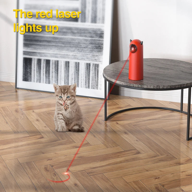 Automatic Cat Toys LED Laser Interactive Smart Teasing Pet Handheld Electronic Indoor Random Laser Cats Toy Accessories For Dog