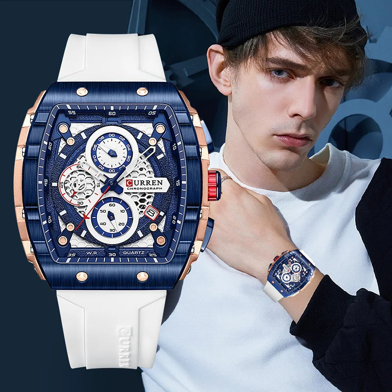 CURREN Top Brand Men's Watches Luxury Square .