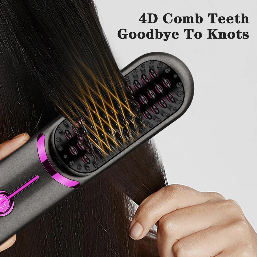 Electric Hair Brushes Hair Straightener Portable.