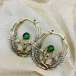 Ancient Egyptian Mythology Wings Earrings for Women.