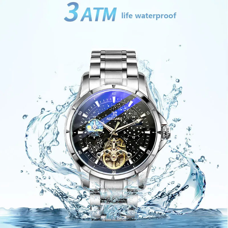 Brand Mechanical Watch Waterproof Automatic Luxury.