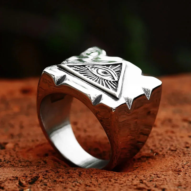 New Style 316L Eye of Horus Ring.