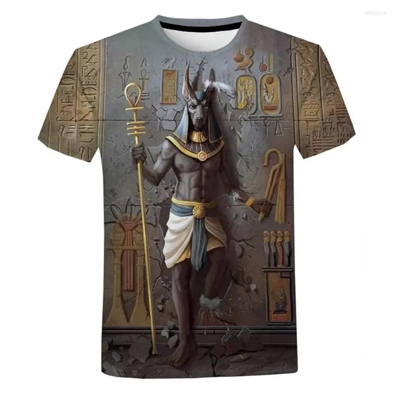 Men's T Shirts 2023 Ancient Egypt 3D Print T-shirt Egyptian Harajuku Streetwear Shirt Men Women  Casual Short Sleeve Cool Tee