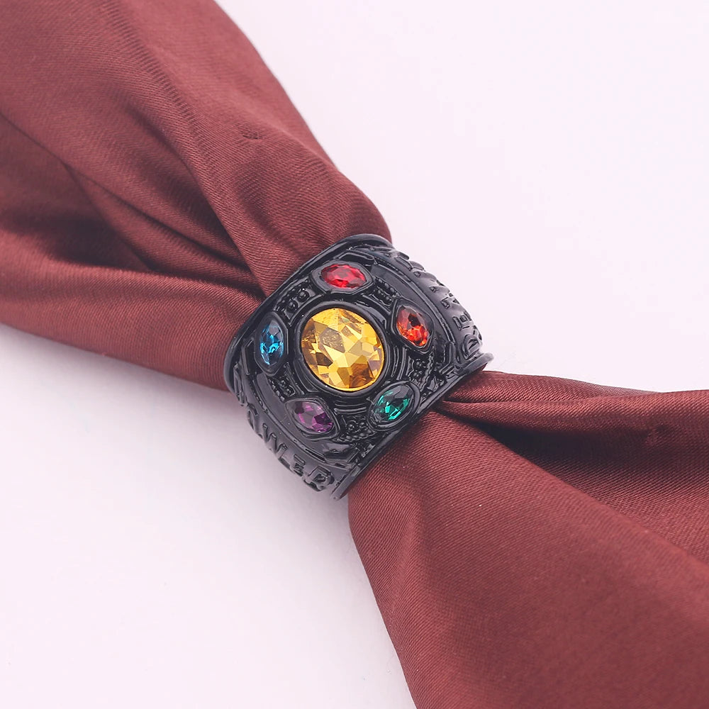 Marvel Movie The Avengers Thanos Gem Ring for Men.