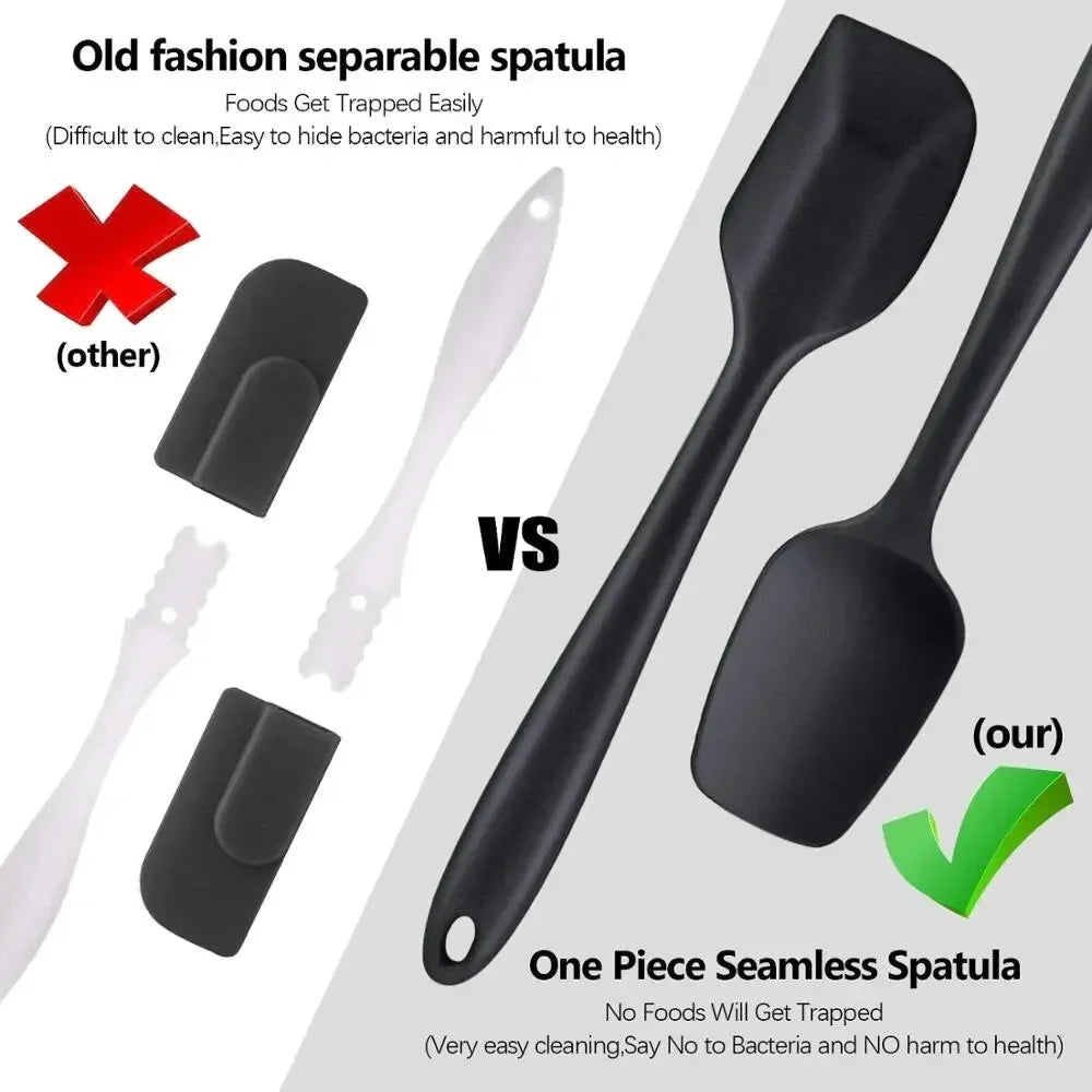 6 Pieces Silicone Spatula Set - Food Grade.