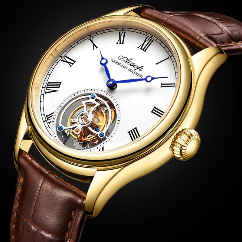 **AESOP Real Flying Tourbillon Mechanical Watch.