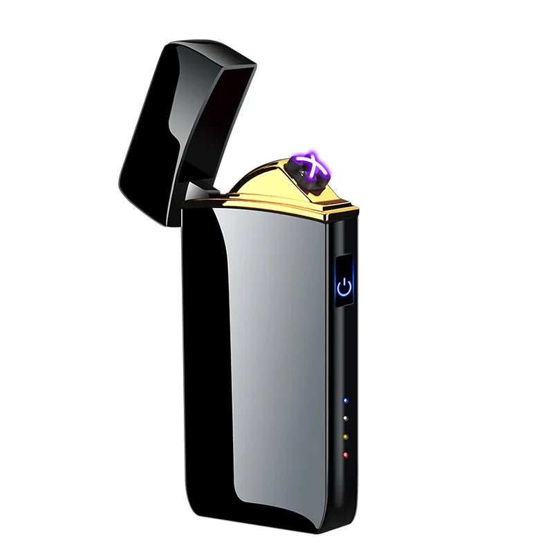 Hot Electric Windproof Metal Lighter Double Arc.