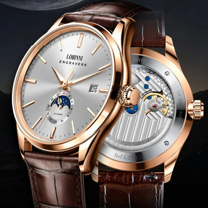 Switzerland Luxury Brand LOBINNI Automatic Mechanical.