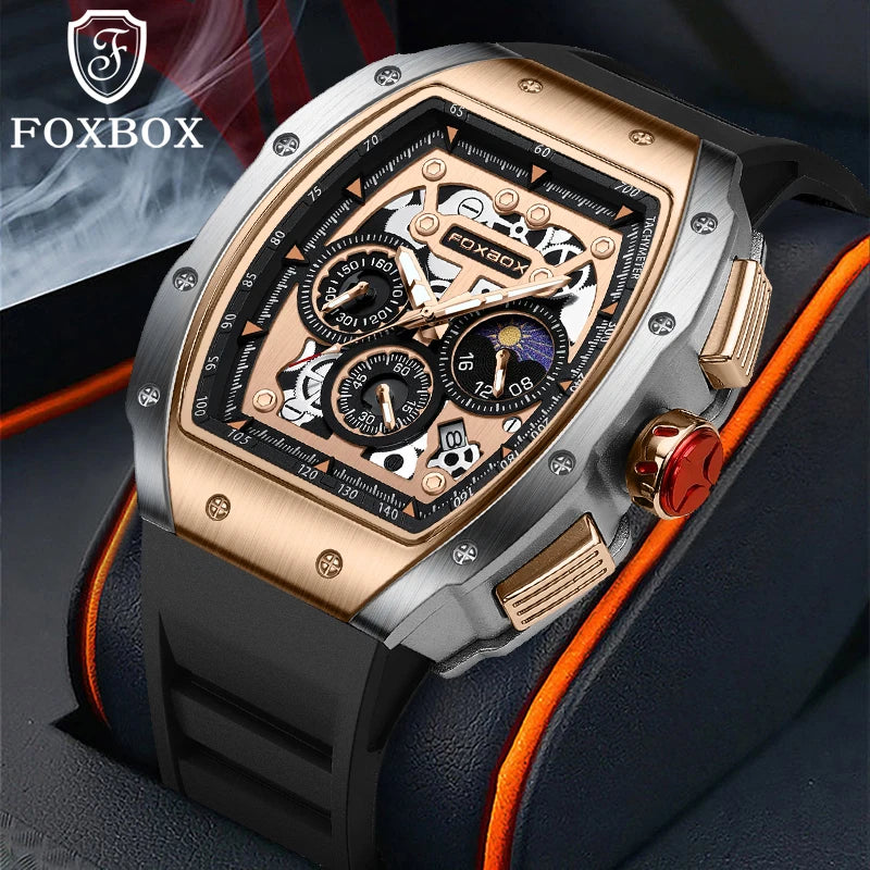 Relogio Masculino LIGE Men Watch Foxbox