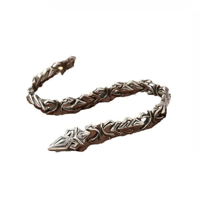 Silver Punk Fashion Rock Bracelet Men&