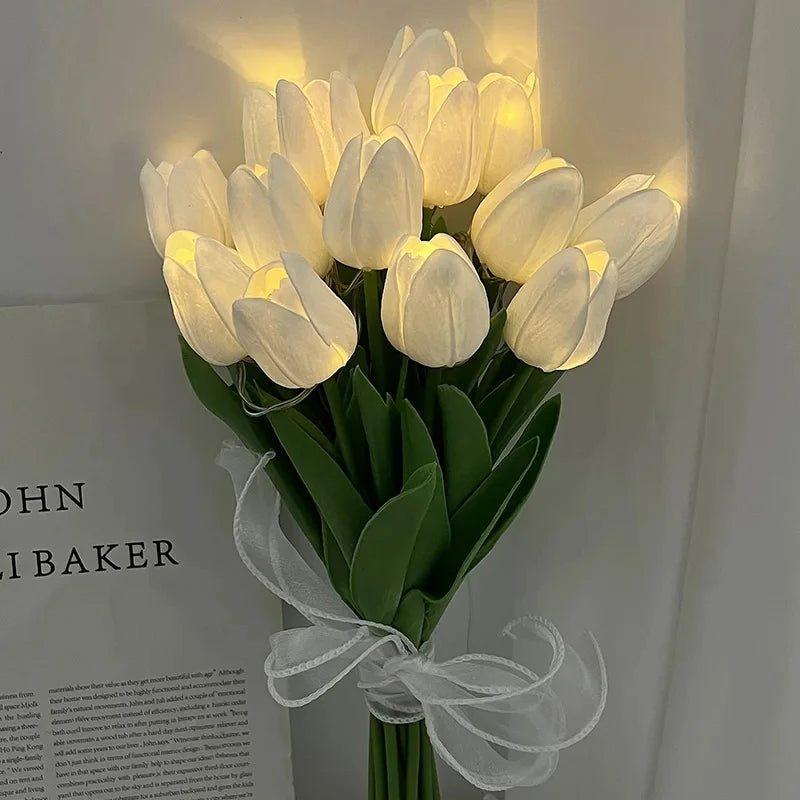 LED Tulips Artificial Flowers Fake Flower.