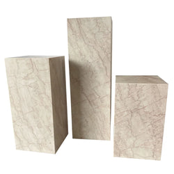 Customized Natural Marble Stand Plinths Side Table.