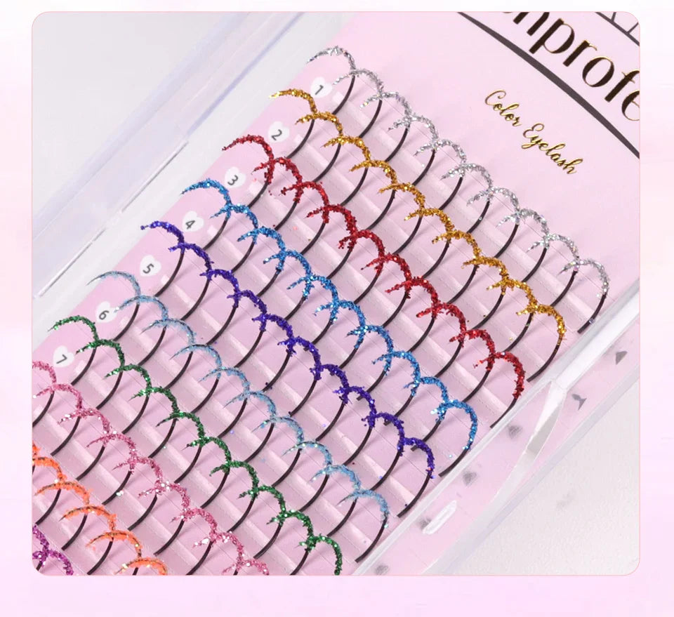 New Fashion Glitter Wispy Spike Eyelashes Extensions Party