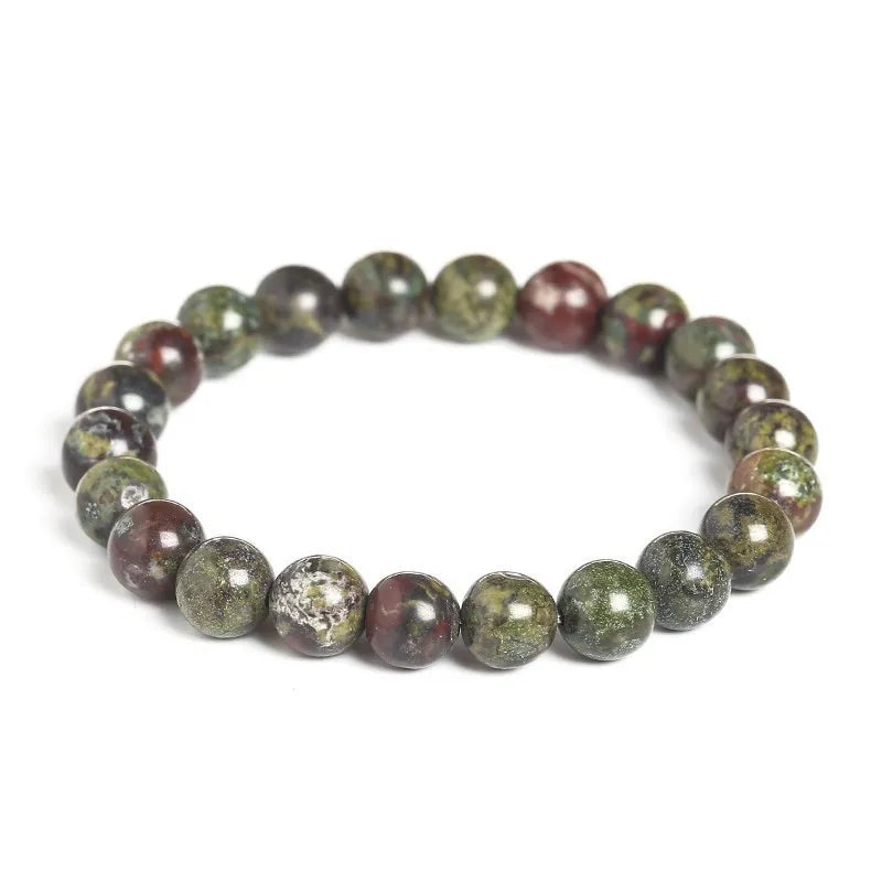 JD Natural Dragon Blood Stone Bracelets Women Men