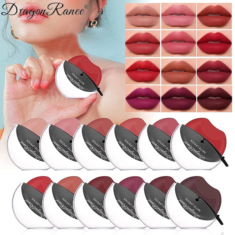 Lip-shaped Lipstick Makeup Temperature Color.