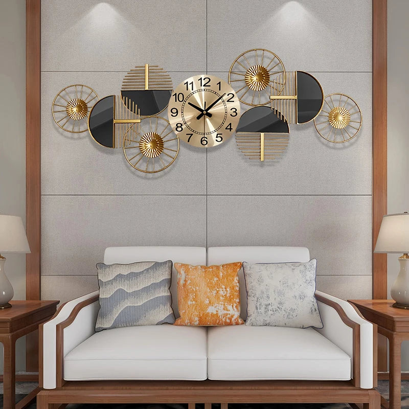 European Unique Wall Clock Metal Unique