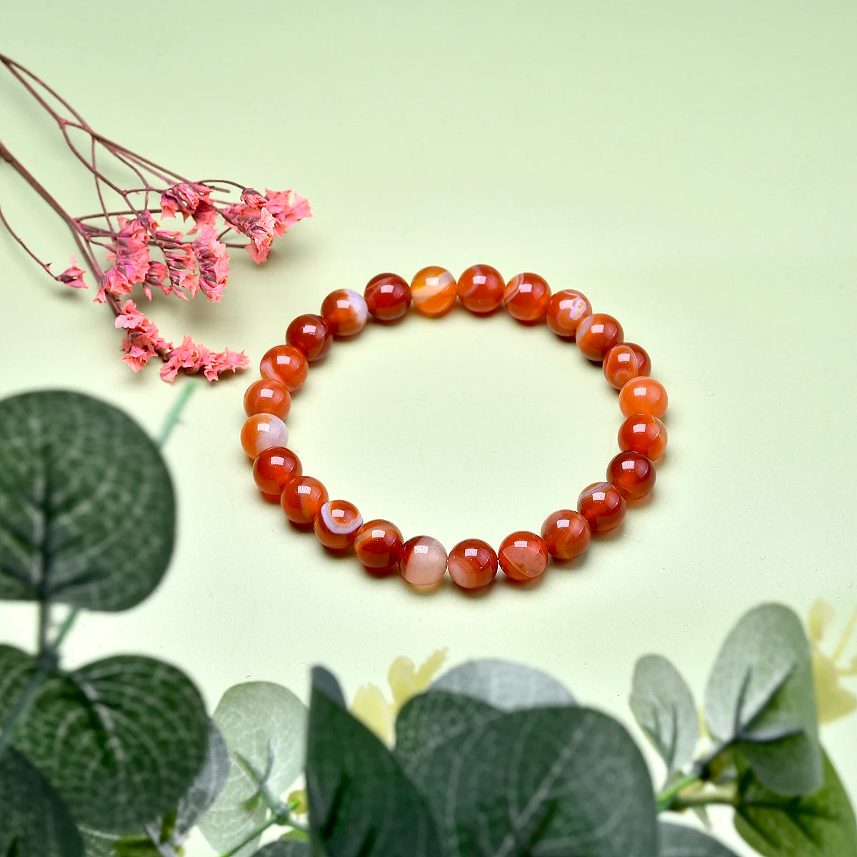 Natural Genuine Red Carnelian Round.