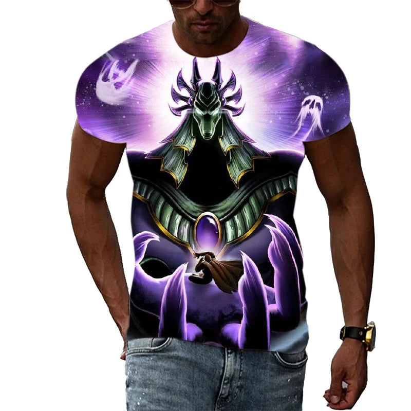 New Fashion Cool Style Anubis 3d Print Men's T Shirt.