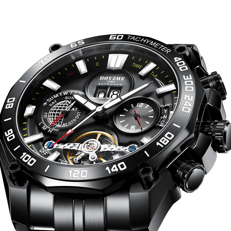 Top Brands Fashion Business Mechanical Men Watch.