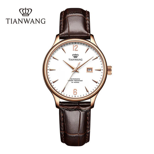 TIAN WANG Women's Leather Mechanical Watches Woman.