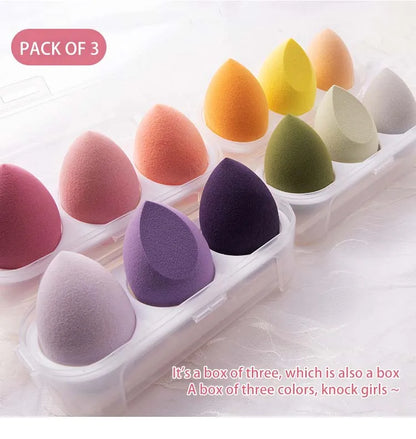 4pcs Makeup Sponge Blender Beauty Egg Cosmetic Puff Soft Foundation.