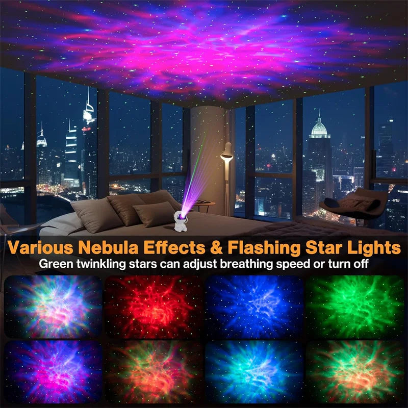 Transform Your Space with the Astronaut Galaxy Starry Sky Projector!