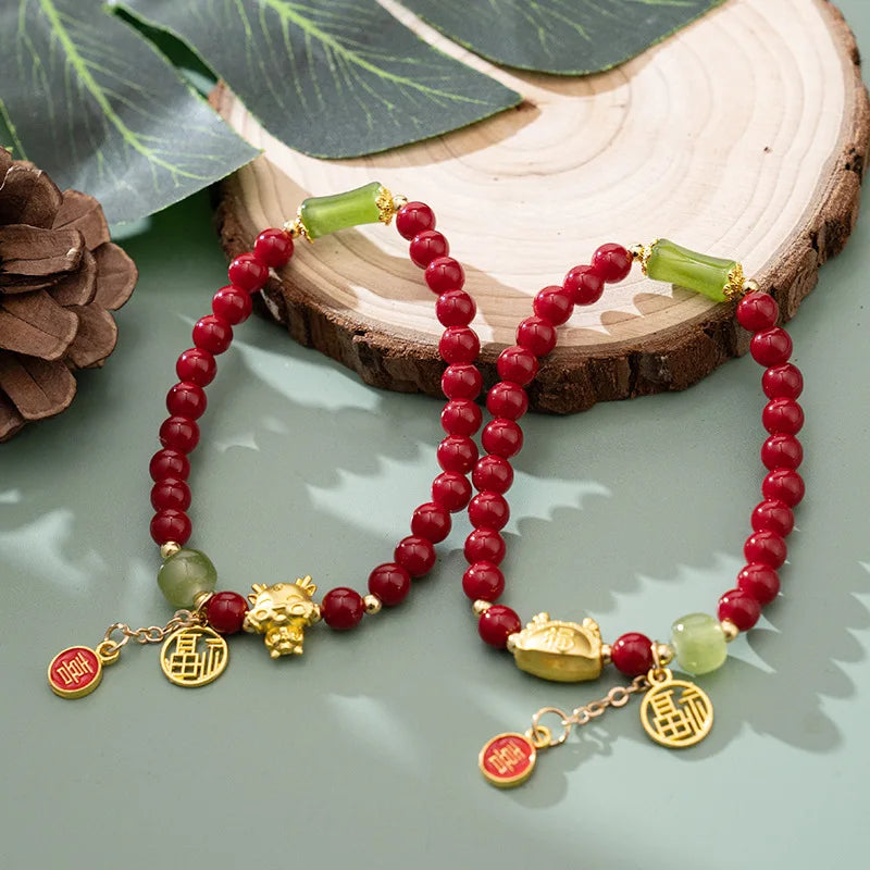 2024 Chinese Style Dragon Year Luck Bracelet.