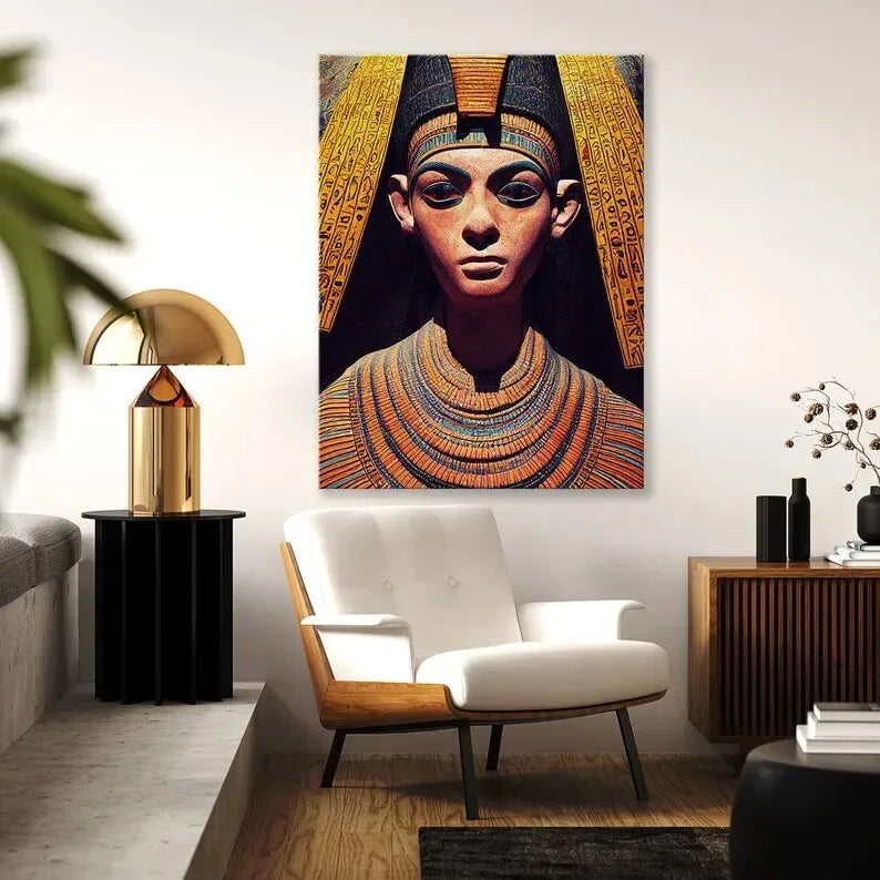 Golden Egyptian Goddess Poster Ancient Pharaoh