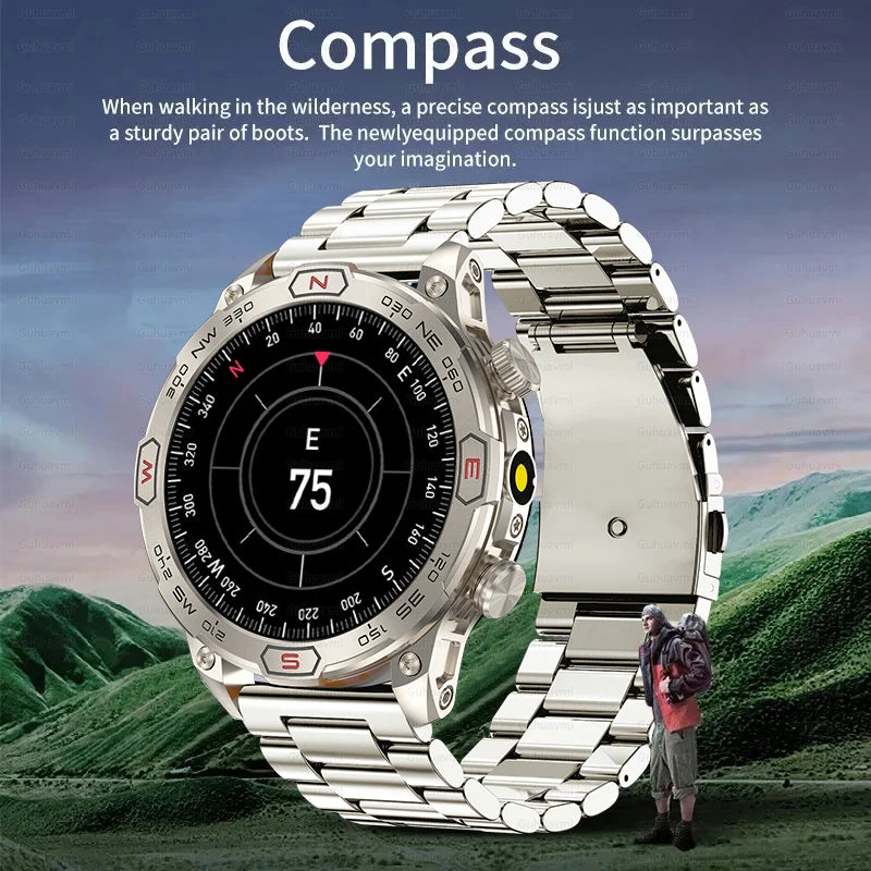 2024 New GPS Truck Outdoor Military Smart Watch.