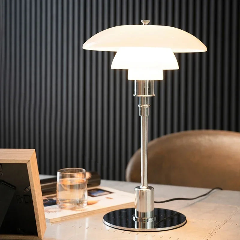 Danish Designer Nordic Glass Desk Lamp.