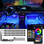 Neon LED Car Interior Ambient Foot Strip Light Kit.