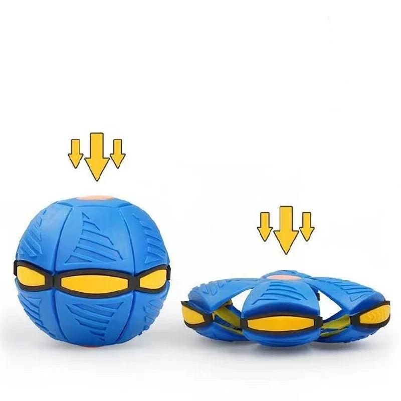 Flying Saucer Ball Deformation UFO Kids Flat Throw Magic Balls For Children&