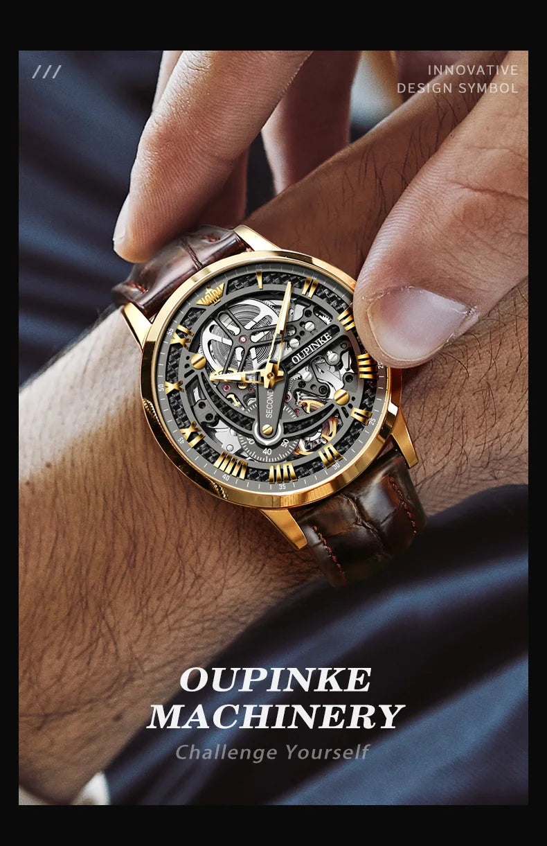 OUPINKE 3173 Brand Original Automatic Mechanical Watches for Men