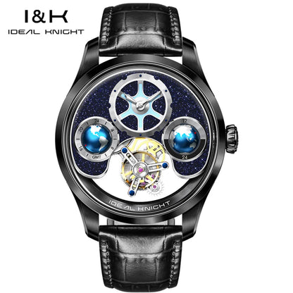 IDEAL KNIGHT 6805 Mechanical Watch for Men Automatic Movement Official Certification 100% Original High-end Man Hand Clock NEW