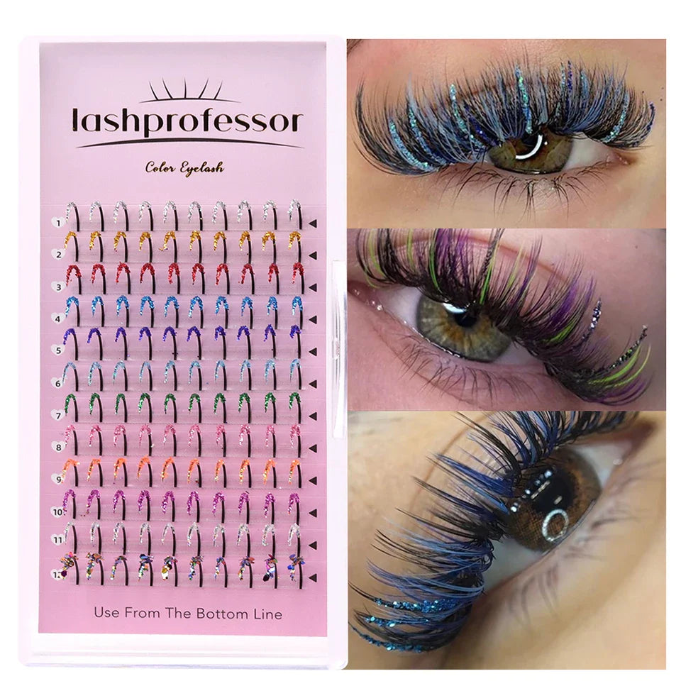 New Fashion Glitter Wispy Spike Eyelashes Extensions Party