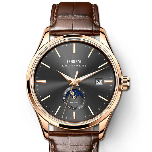 Switzerland Luxury Brand LOBINNI Automatic Mechanical.