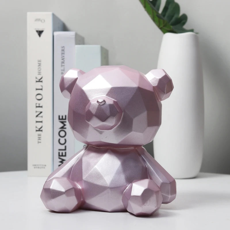 Cartoon Bear Piggy Bank Coin Money Boxes.