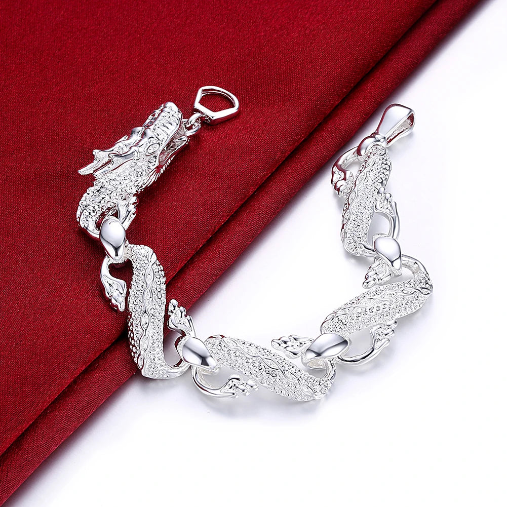 silver Bracelets for man women Wedding party