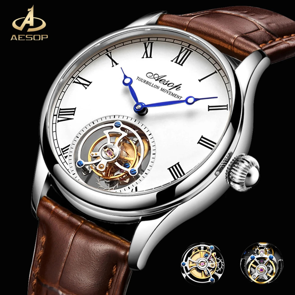 **AESOP Real Flying Tourbillon Mechanical Watch.