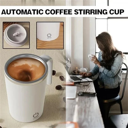 Self Mug Electric Magnetic Mixing Cup.