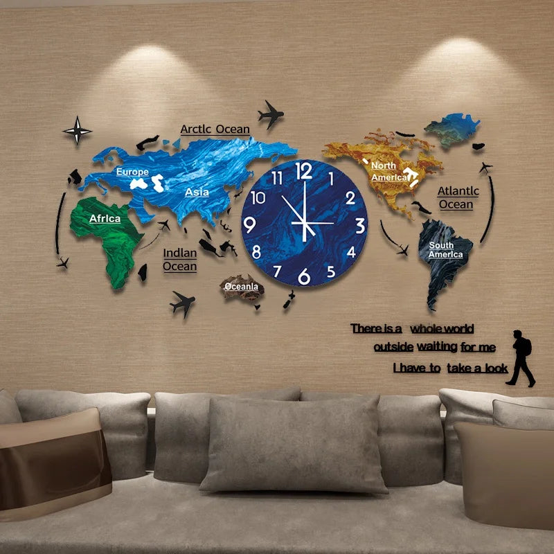 Unique Acrylic Wall Clock 3D