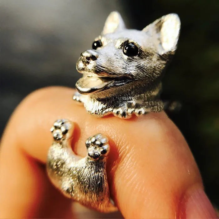 Corgi Dog Ring for Women's Jewelry.