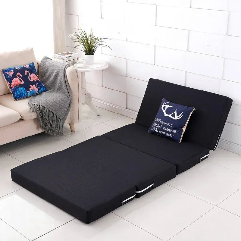 Memory Simple Foam Folding Mattress Mat Tatami Yoga Pad Foldable Sponge Mattresses for Office Lunch Break Single Bed Furniture