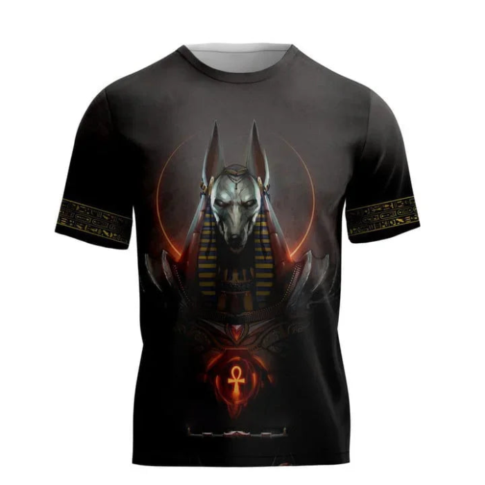 Anubis Graphic Men's T-shirt Stylish Casual.