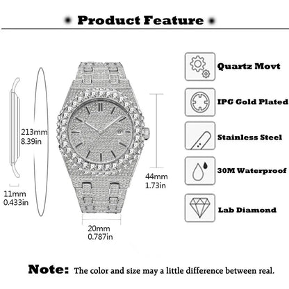 Mens Quartz Watches MISSFOX Automatic Date.