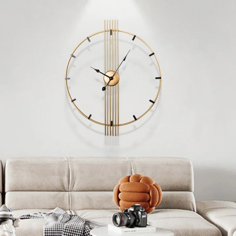 Modern Light Luxury Large Silent Wall Clocks.