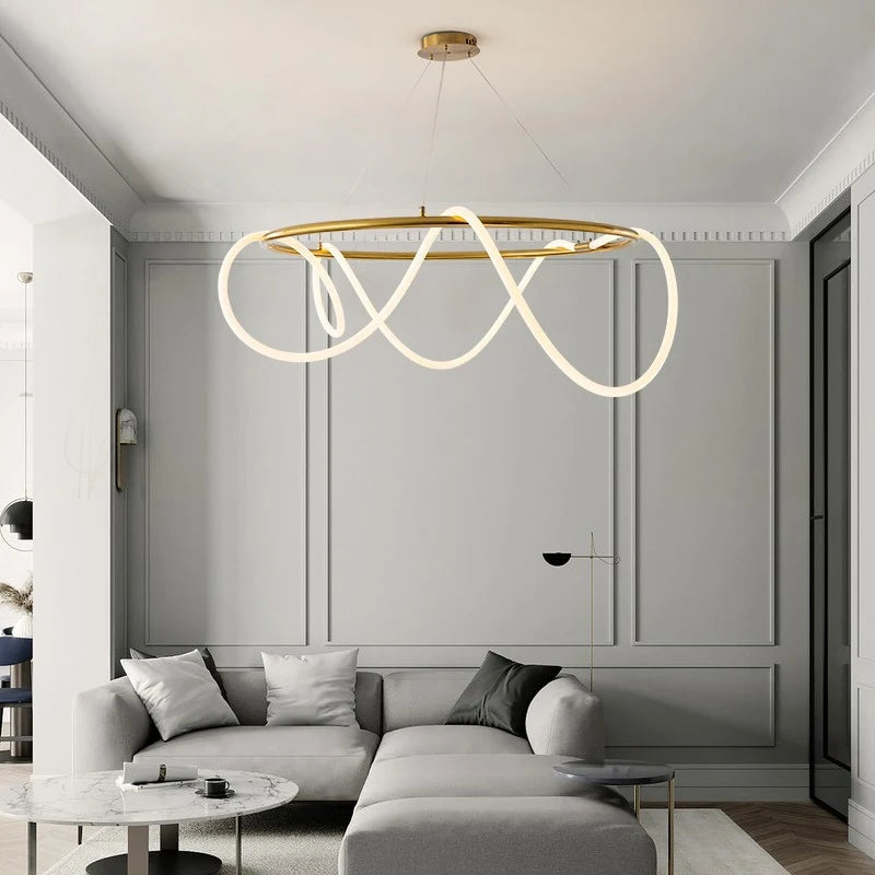 Product Description: Luxury Hanging Light Hose LED Pendant Chandelier.